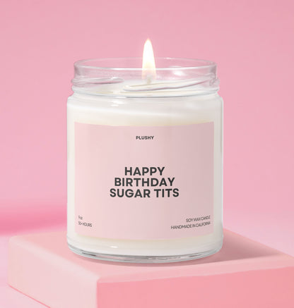 Happy Birthday Sugar Tits Birthday Candle