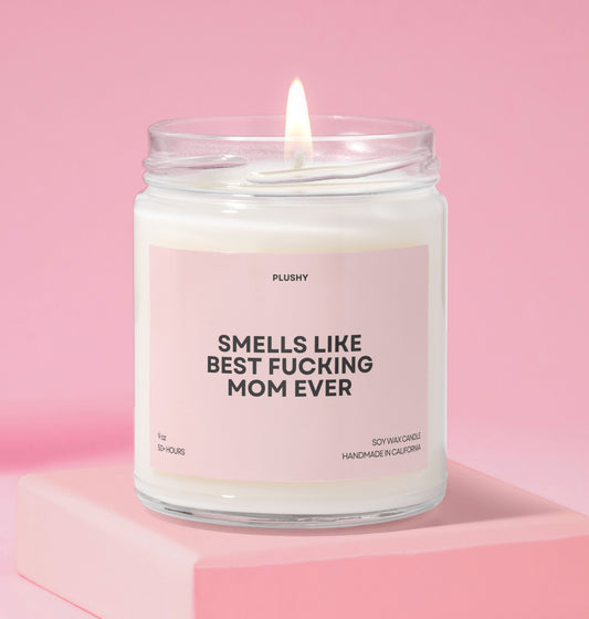 Smells Like Best Fucking Mom Ever Family Candle