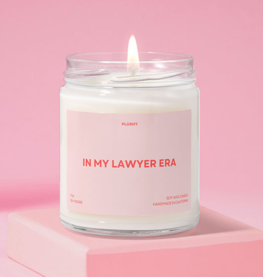 In My Lawyer Era Professions Candle