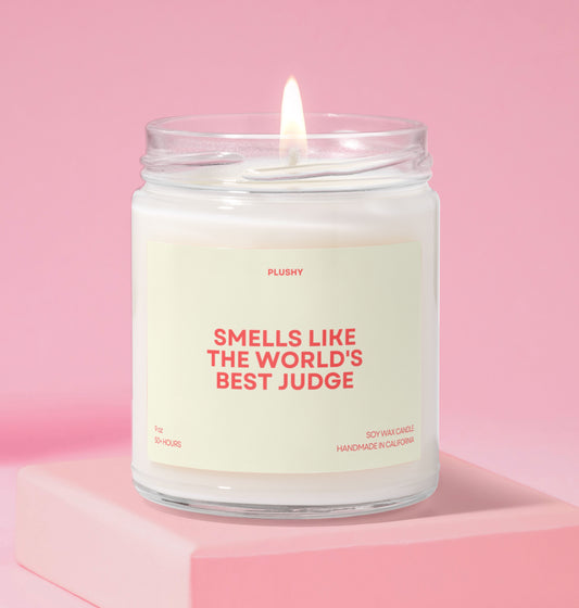Smells Like the World's Best Judge Professions Candle